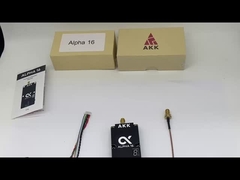 AKK 알파 16 VTX 4.9G 5.8G 25mW / 1W / 3W / 5W / 8W / 16W 96CH 비디오 송신기 지원 가능한 스마트 오디오