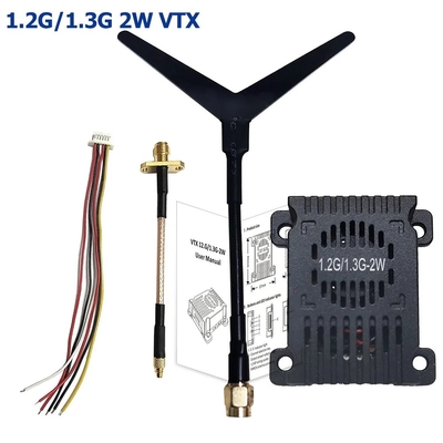 1.2G 1.3G 30km FPV 비디오 송신기 1.2GHz 1.3Ghz 2W 아날로그 VTX 8 채널 FPV VTX