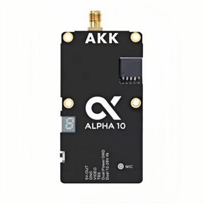 AKK 알파 10 10W 드론 VTX 4.9G 5.8GHz 80CH 10W FPV 비디오 송신기