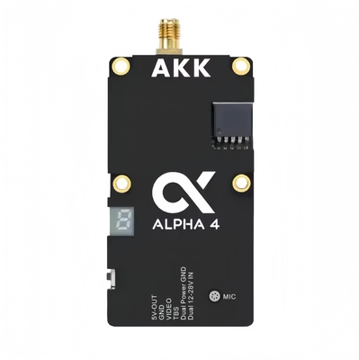 AKK 알파 4 VTX 5.8G 4W 80CH 1w/2w/3w/4w 전력 전환 가능한 스마트 오디오 FPV 드론용 비디오 송신기