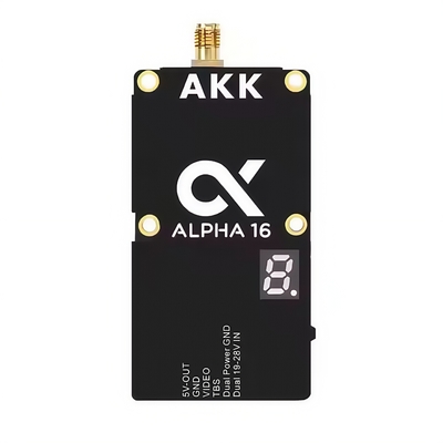 AKK 알파 16 VTX 4.9G 5.8G 25mW / 1W / 3W / 5W / 8W / 16W 96CH 비디오 송신기 지원 가능한 스마트 오디오