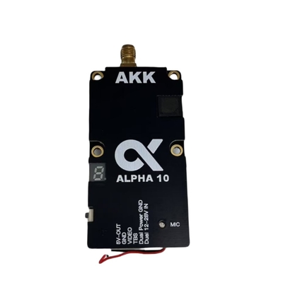 Akk Alpha 10 5.8ghz Fpv Vtx 10W, 80채널 드론 비디오 송신기 고출력, 장거리, Fpv 레이싱 및 Uav 시스템용 안정적인 신호