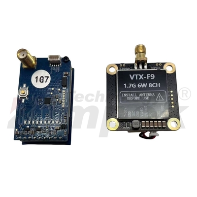 1.7G 6W 드론 비디오 전송 송신기 및 수신기 컴보 키트