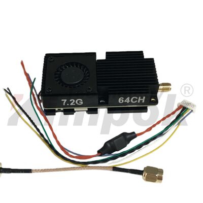 킴포크 울트라 장거리 7.2G 10W VTX 드론 액세서리 비디오 송신기 스위치 가능한 전력 UAV VTX 64CH 이미지 송신 Shenzhen Made