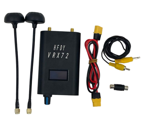 HFDY VRXFPV VTX wireless video transmitter with high transmission power and low latency suitable for drone racing and inspection
